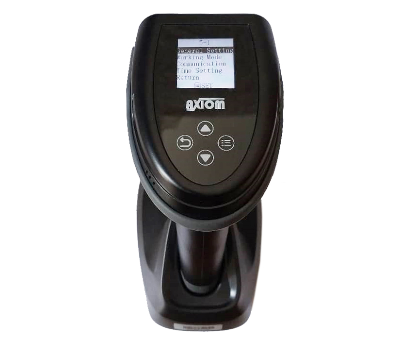 بارکد اسکنر دارای صفحه نمایش دو بعدی بیسیم حافظه دار برند Axiom مدل 2054